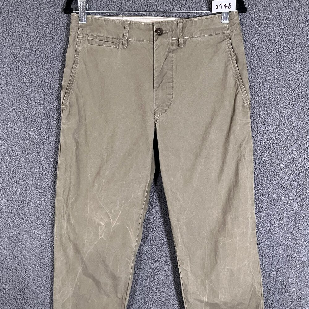 Buck Mason Twill Officer Trousers Pants - Men's Size 29*31 - Green - Picture 2 of 8